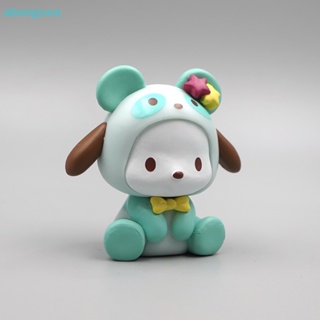 Abongsea ฟิกเกอร์การ์ตูนอนิเมะ My Melody Kuromi KT Cat Pochacco สําหรับตกแต่งเค้กวันเกิด DIY