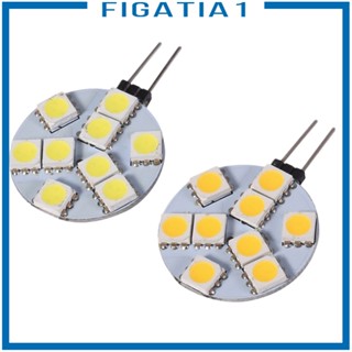 [figatia1] หลอดไฟหน้ารถยนต์ LED G4-5050-9SMD 0.36W 6500K สว่างมาก 10 ชิ้น