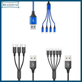 Blg สายชาร์จ USB C Splitter Cable 3 4 5 in 1 สายชาร์จเร็ว