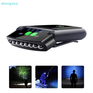 Abongsea ไฟฉายสวมศีรษะ Led 6 ดวง ชาร์จสาย USB พร้อมคลิปหนีบหมวก