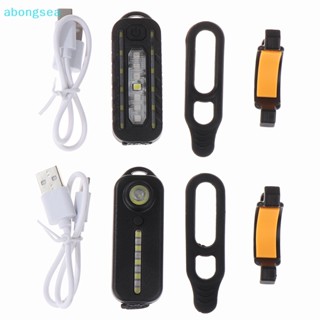 Abongsea ไฟตํารวจ LED สีแดง สีฟ้า พร้อมคลิปชาร์จ USB ไฟกระพริบเตือน