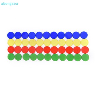 Abongsea เครื่องหมายชิปบิงโก พลาสติก 1.5 ซม. สําหรับการ์ดเกมบิงโก 50 ชิ้น