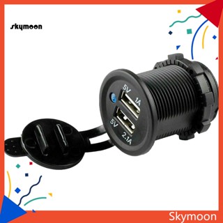 Skym* ซ็อกเก็ตที่ชาร์จในรถยนต์ 5V 31A พอร์ต USB คู่ กันน้ํา ชาร์จเร็ว