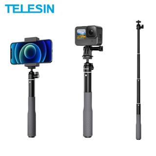 Telesin ไม้เซลฟี่ กันน้ํา ลอยน้ําได้ Monopod 360° ไม้เซลฟี่ หัวบอล หมุนได้ สําหรับ GoPro DJI Osmo Action Insta360