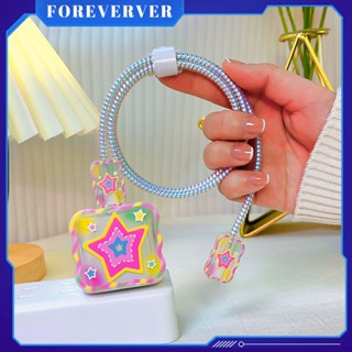 น่ารัก Iphone Charger เคสป้องกัน All-inclusive Case เหมาะสำหรับ Fast Charger Head ฝาครอบป้องกัน Soft Dust-proof โปร่งใสป้องกัน fore