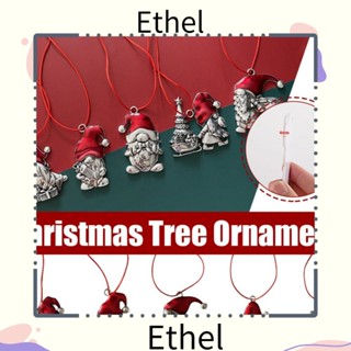 Ethel1 จี้รูปซานตาคลอส หมุนได้ DIY สําหรับตกแต่งบ้าน วันคริสต์มาส