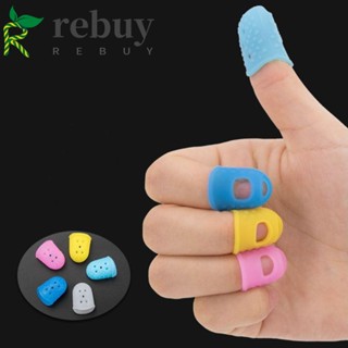 Rebuy ปลอกยางซิลิโคน กันลื่น สีพื้น สําหรับเล่นเปียโน กีตาร์ DIY 4 ชิ้น ต่อชุด