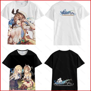 เสื้อยืดแขนสั้น พิมพ์ลายอนิเมะ Fash Atelier Ryza Ever Darkness &amp; The Secret Hideout The Animation 3 มิติ สําหรับผู้ชาย