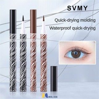 Svmy Waterproof Eyeliner L Pen Hard Head แห้งเร็ว กันเหงื่อ ไม่บาน 907[spot] MOLISA