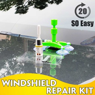 Automotive Windshield Crack Repairing Kit, for Chips and Cracks Professional