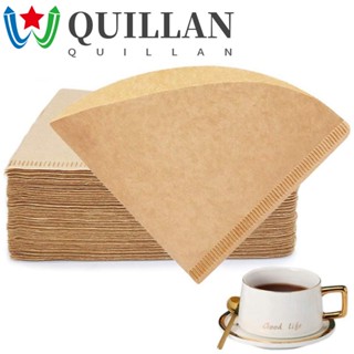 Quillan กระดาษกรองกาแฟ 1-4 ถ้วย สําหรับดริปกาแฟ 100 ชิ้น