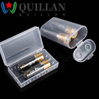 Quillan กล่องแบตเตอรี่ พลาสติกใส 2X18650 DIY 4 ชิ้น