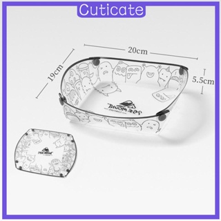 [CUTICATE] ภาชนะจัดเก็บเครื่องใช้บนโต๊ะอาหาร พับได้ พกพาง่าย สําหรับตั้งแคมป์ ท่องเที่ยว ห้องครัว