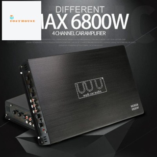 เครื่องขยายเสียงซับวูฟเฟอร์ดิจิทัล สเตอริโอ 12V 6800W 4 ช่องทาง สําหรับรถยนต์