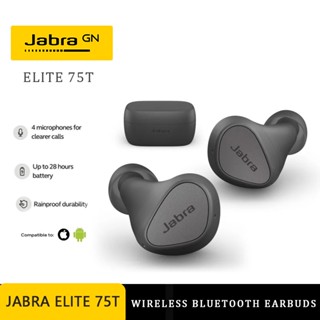 แท้ Jabra Elite 75T ไมโครโฟนในตัว หูฟังบลูทูธแบบสปอร์ตกันน้ำชนิดใส่ในหู Jabra Bluetooth Earbuds