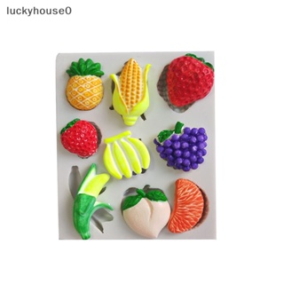 Luckyhouse0^^ แม่พิมพ์ซิลิโคน รูปผลไม้ สําหรับทําช็อคโกแลต ขนมหวาน เค้ก เบเกอรี่