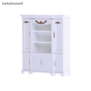 Luckyhouse0^^ ชั้นวางหนังสือ เฟอร์นิเจอร์จิ๋ว สีทอง สําหรับตกแต่งบ้านตุ๊กตา