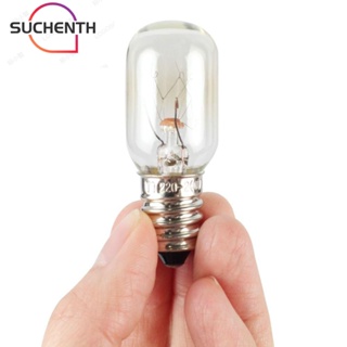 Suchenth หลอดไฟทังสเตน LED T20 E14 220V ขนาดเล็ก แบบพกพา สีขาว สําหรับตู้เย็น