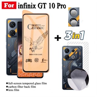 3in1 กระจกนิรภัยเซรามิก ป้องกันเลนส์กล้อง สําหรับ infinix GT 10 PRO infinix Note 30 30 VIP 30 PRO