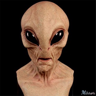 Halloween Creepy Latex Ufo Big Eyes Alien Full Head Party Mask สำหรับผู้ใหญ่ Masquerade Costume Party Cosplay Alien Mask M