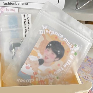 [fashionbanana] ถุงซิปล็อคพลาสติกใส 10 ชิ้น