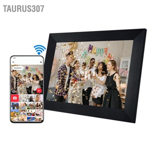 Taurus307 กรอบรูปดิจิตอล WiFi ขนาด 10.1 นิ้ว หน้าจอสัมผัสอัจฉริยะ หมุนอัตโนมัติ ติดผนัง 100-240V