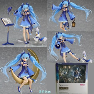 ฟิกเกอร์ Hatsune Figma-EX037#雪初音 โมเดลฟิกเกอร์ Starry Sky Hatsune Hands-on สําหรับตกแต่ง