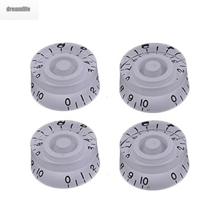 【DREAMLIFE】Volume Knobs 4pcs Spare Switch Bass Part Plastic Adjustable Instrument