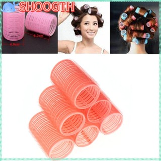 Shoogth โรลม้วนผม สุ่มสี สําหรับจัดแต่งทรงผม 6 ชิ้น