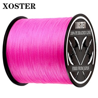 Xoster สายเอ็นตกปลาถัก PE 100% 500 ม. 300 ม. 8 เส้น 18-90 ปอนด์ ทนทาน