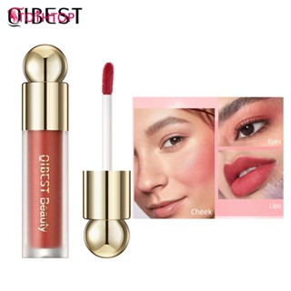 Qibest Liquid Blush Silky Natural Makeup Holding Brightening Moisturizing Rouge Not Easy To Fade Powder Cream [TOP]