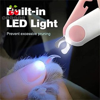 Nicesi กรรไกรตัดเล็บ มีไฟ LED แบบพกพา ป้องกันเลือด