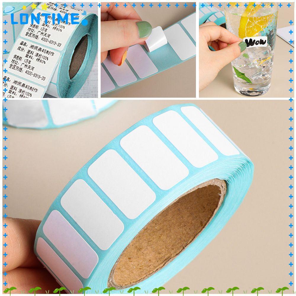 Lontime สติ๊กเกอร์ฉลากกระดาษพิมพ์ลายกันน้ําสําหรับติดราคาสินค้าขายดี