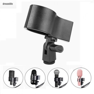 【DREAMLIFE】Microphone Clip Flexible Holder Large Plastic Universal With 3/8 Adapter