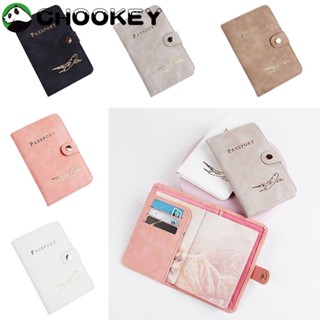 Chookey กระเป๋าใส่หนังสือเดินทาง ซองใส่บัตรประจําตัว หนัง PU สําหรับเดินทาง