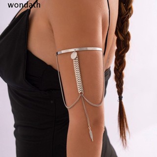 Wonda สายรัดแขน สร้อยข้อมือ โบโฮ แฟชั่น เครื่องประดับ Armlet ปรับได้ พู่ ปลอกแขน