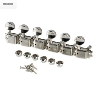 【DREAMLIFE】Guitar Tuners Guitar Bushings Metal Silvery Vintage Split Shafts With Screws