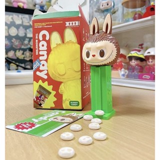 【ของแท้】POPMART Labubu the Monsters Candy Series ชุดกล่องสุ่ม ตุ๊กตาฟิกเกอร์ซ่อน 12 แบบ