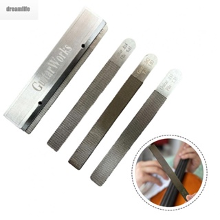 【DREAMLIFE】Must have Guitar Nut Files Fret Crowning Slot Filing Set 4PCS Luthier Tools