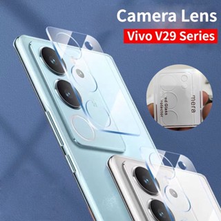 ฟิล์มกระจกนิรภัยกันรอยหน้าจอ แบบใส 3D ป้องกันเลนส์กล้อง HD สําหรับ Vivo V29 5G V29 Pro V29Pro V29E VIVOV29 5G