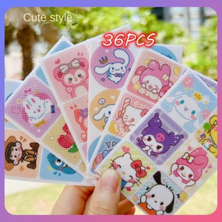 ☛ 36 ชิ้น Sanrio สติ๊กเกอร์กันยุงพืชน้ำมันหอมระเหยสติ๊กเกอร์น่ารักเด็กป้องกันยุงกลัวแพทช์เด็กของขวัญเครื่องมือกลางแจ้ง srlive