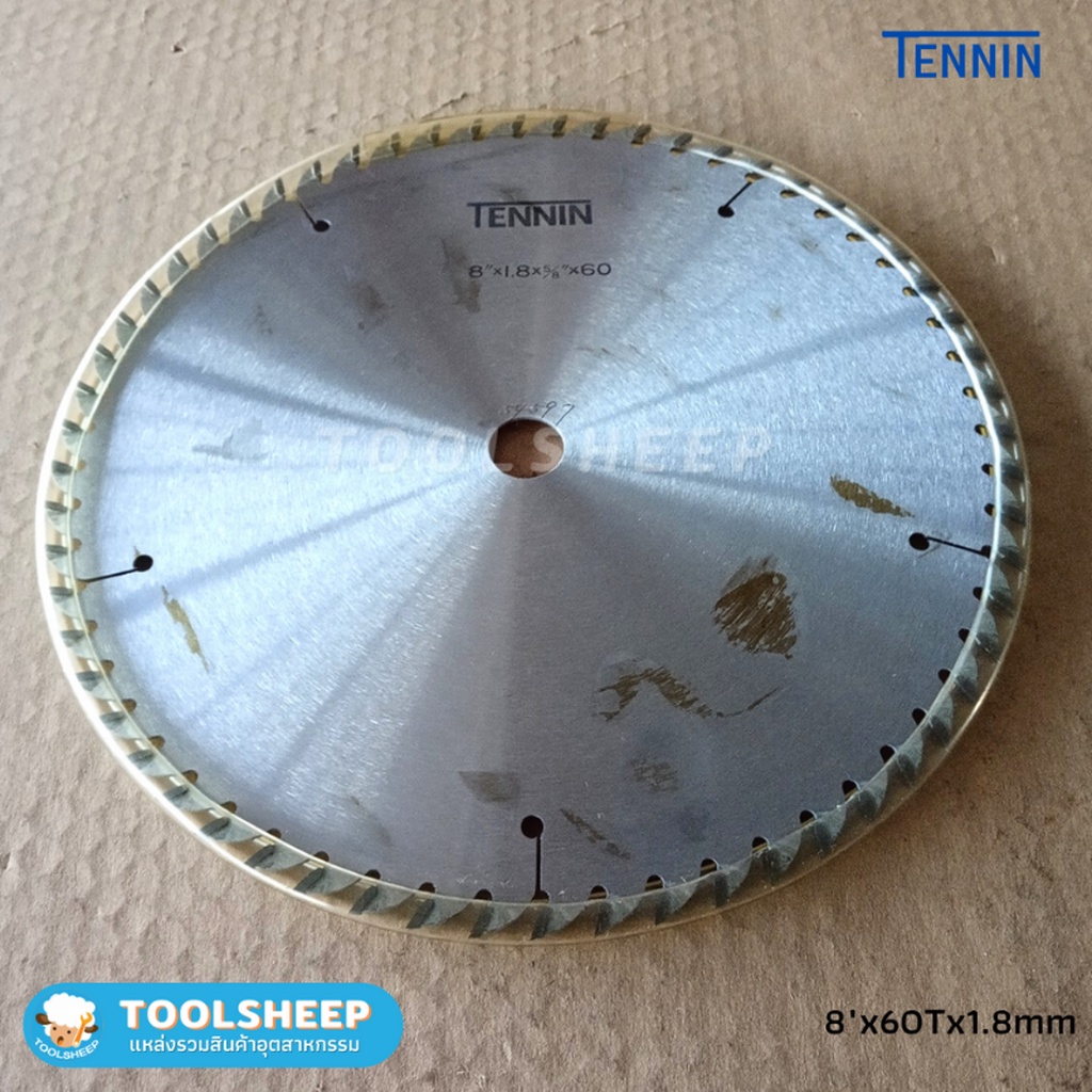 ใบเลื่อย TENNIN ขนาด 8"x60Tx1.8mm