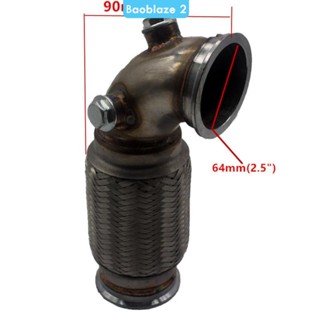 [baoblaze2] ท่อหน้าแปลน 2.5 นิ้ว 90° ท่อสูบลม สเตนเลส แบบยืดหยุ่น