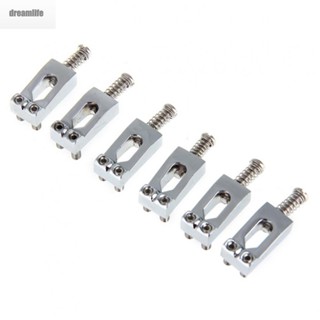 【DREAMLIFE】Bridge Saddles For Strat Electric Guitar Kit Metal Alloy Replacement Hot Sale