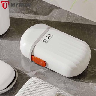 Myron กล่องสบู่ พรีเมี่ยม ระบายน้ําได้เอง สําหรับบ้าน