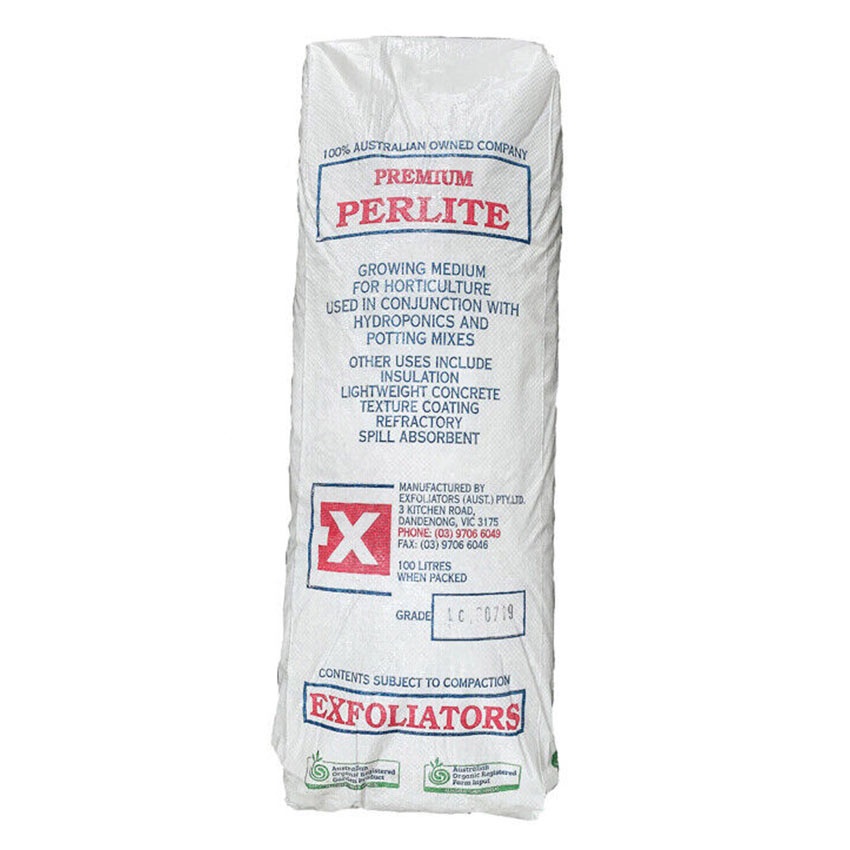 Perlite ขนาดกลาง (3 มม. ถึง 6 มม.) ถุง 100 ลิตร