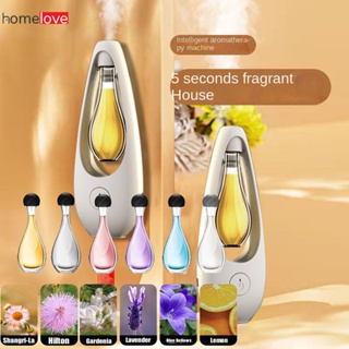 Auto Aroma Diffuser เครื่องเพิ่มความชื้นแบบชาร์จไฟได้เครื่องกระจายกลิ่นหอม Essential Oil Diffuser Room Air Freshener Spray Humidifier Perfume homelove