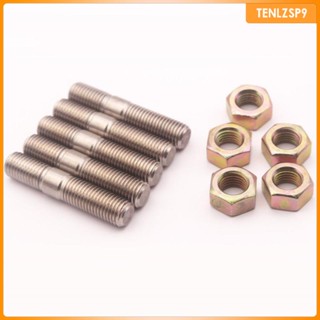 [tenlzsp9] น็อตสตั๊ด M10X1.25 มม. 50 มม. อุปกรณ์เสริม สําหรับเทอร์โบ TD05H TD06 5 ชิ้น