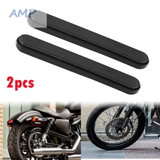 ⚡NEW 8⚡2pcs Smoke Front/Rear Reflector Sticker Saddlebag Latch Lower Fork For Sportster