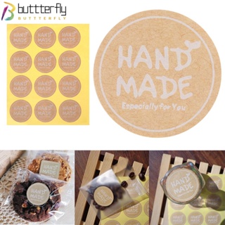 Buttterfly สติกเกอร์ฉลาก ลายผีเสื้อ มีกาวในตัว สําหรับติดบรรจุภัณฑ์